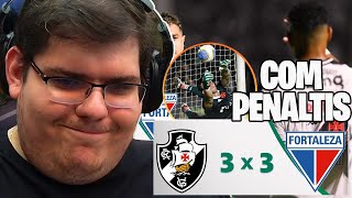 CASIMIRO REAGE A VASCO 3X3 FORTALEZA | MELHORES MOMENTOS | COPA DO BRASIL C/ PENALTIS #casimiro