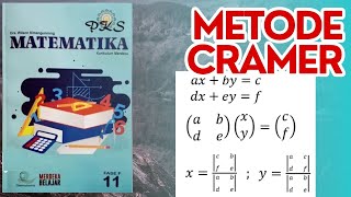 BUKU MATEMATIKA PKS GEMATAMA KELAS XI FASE F KURIKULUM MERDEKA MATERI PENERAPAN METODE CRAMER