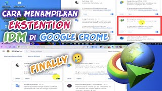 cara menampilkan ekstention dari IDM ke google chrome