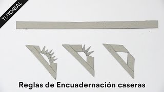 Tutorial: Cómo hacer reglas de encuadernación caseras 🤩 Rápido, fácil y muy económico ✔️