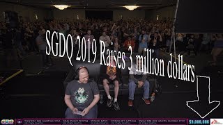 Talking about how SGDQ 2019 Breaks 3 million dollars for charity and what GDQ means to me