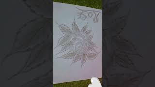 Rose drawing #youtubeshorts #art