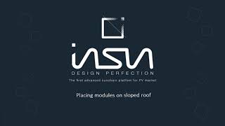 inSun - Tutorial 8:  Placing modules on a sloped roof