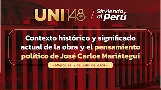 🔴#EnVivo | Significado actual de la obra y el pensamiento político de José Carlos Mariátegui