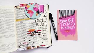 BIBLE JOURNALING CREATED TO CREATE 2 | ILLUSTRATED FAITH DEVO WK 4