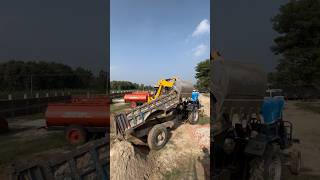 Jcb vs tractor | machine | jcb video | crash video | accident😨 #jcb #automobile #machine