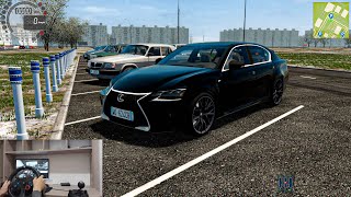 Lexus GS-F 2016 | City Car Driving | Steering Wheel Cam