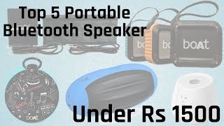 Top 5 Bluetooth speakers you buy under Rs.1,500 August 2019