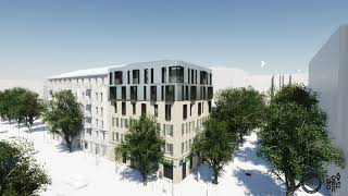 Surélévation d'immeuble de logements en ossature bois à Nice