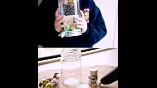 DIY Gift Card Snow Globe In A Jar