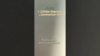 Glitter thermal lamination film