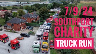 Southport Charity Truck Run 7/9/24 - drone view