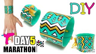 DIY Ethnic Bracelet Out Of Glue Sticks for Glue Gun - DAY 5 of 7-Day Marathon Of Glue Gun DIYs