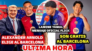 🚨ULTIMA HORA: ALXANDER ARNOLD ELIGE AL BARCELONA, TRAICION AL MADRID - SON AL BARCELONA GRATIS