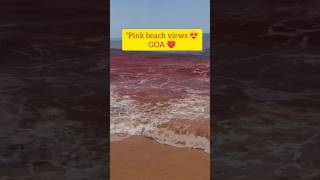 Pink beach in Goa 😲