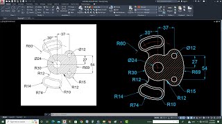 AutoCAD 2D Mechanical Drawing Step By Step Pracitce In Hindi/Urdu