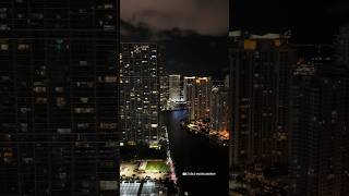 Miami Brickell by night - shot on DJI Mini 4 Pro