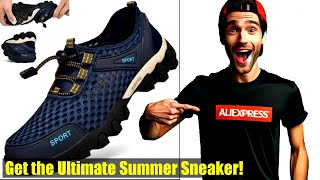 Best Men's Summer Fashion Sneakers for Outdoor Activities | Breathable Mesh Shoes Review