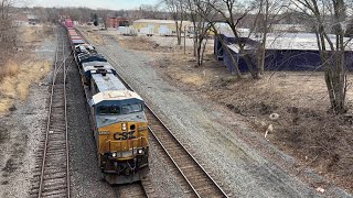 CSX 5338 West under Kennedy Bridge - Tiffin, OH - 2/7/24