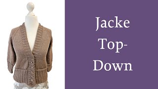 Jacke von oben stricken: Top-Down-Methode