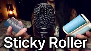 Sticky Lint Roller on Microphone | ASMR | Rolling Sounds | Binaural