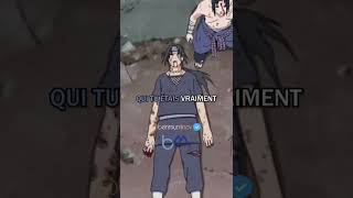 IATCHI - SAVOIR QUI ON A ÉTÉ - CITATION NARUTO VF SOUSTITRES #short #naruto #sasuke #uchiha #itachi