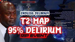 How tanky is T2 maps with 95% Delirium?? | RIP event | Killing MOBS forever