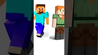 Steve and Alex gift#minecraft #youtubeshorts #photo