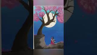 Japanese Aesthetic Painting by @thearshiyasart #art #japan #love #youtubeshorts