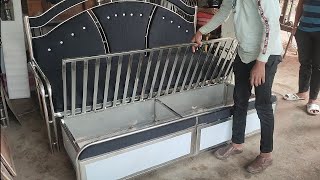 steel sofa come bed - स्टील का सोफा पलंग