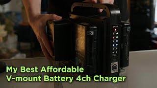 Best Affordable V mount Battery Charger | For Cinema Camera ARRI ALEXA, RED, URSA mini pro, BMPCC 4K