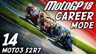 CRAZY CRASH GLITCH! MotoGP 18 Career Mode #14: Moto3 Barcelona