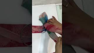 DIY belt using scarf and bangles/scarf styling ideas/create belt for saree with scarf/ easy diy belt