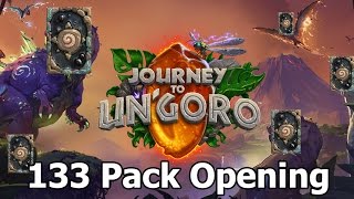 Hearthstone Journey to Un'goro 133 Pack Unboxing