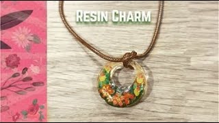 3D charm on resin's layers | Pinky accessory |Epoxy