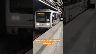 M3-as Metró Érkezés a Corvin-negyed állomásra