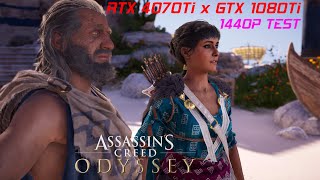 AC Odyssey 4070Ti vs 1080Ti 1440p