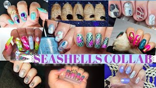 Seashell nail art collab