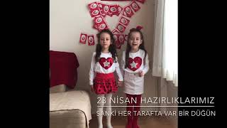 Balbido İkizler🧿 23 Nisan🇹🇷için Hazırlık Yapıyor!💓Sanki Her Tarafta Var Bir Düğün🥳Çünkü…