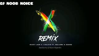 Nicky Jam and J Balvin - X (Remix) ft. Ozuna, Bad Bunny, Rauw Alejandro & Maluma (Audio)