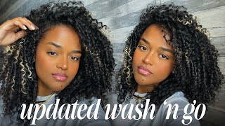 updated wash and go combo - natural hair.