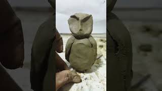 owl murti making easy process #shots #viral #owl