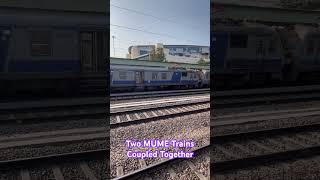 Two MEMU Trains Coupled Together #viral #trending #shortvideo