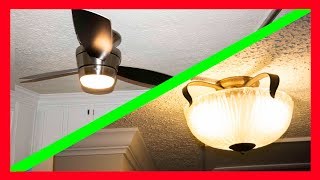 How to Retrofit a Light Fixture to a Ceiling Fan Step by Step