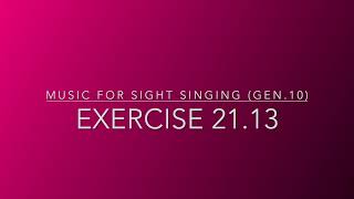 Exercise 21.13 - Music for Sight Singing