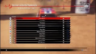 V-Rally 4_Fiat Abarth Punto S2000 Rally, Monument valley Rally, Tier 2 difficulty, 1st position.