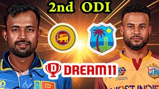 SL VS WI Dream11 Prediction Tamil | SL vs WI 2nd ODI Preview Tamil | SL vs WI 2nd ODI GL Team