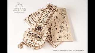 Ugears Hurdy-Gurdy Musical Instrument (DIY Puzzle for Kids) | Assembly Instruction | STEM DIY Kits