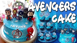 How to Make a Simple Avengers Cake | Boiled Icing and Toy Topper