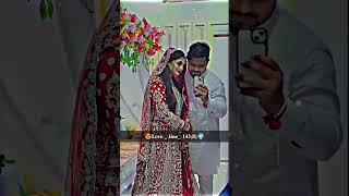 Mujhe Haq Hai Song Cute Couples Newly Married WhatsApp Status ❤️😍 #shortvideo #couplegoles